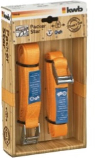 KWB spanband met klemgesp 5,0 m x 25 mm set van 2