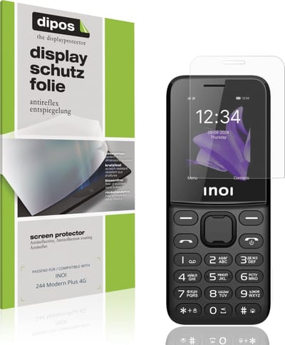 dipos – 4x Matte Beschermfolie geschikt voor INOI 244 Modern Plus 4G | Krasbestendige & antireflecterende Screenprotector Ultra-Thin