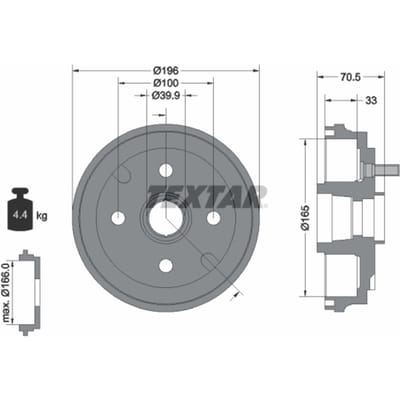 Remtrommel TEXTAR 94033900
