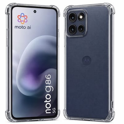 TechNow Hoesje geschikt voor Motorola Moto G86 Hoesje - Extreme Shock Case – Case Transparant