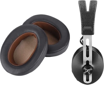 Dailygoody - Oorkussens - Koptelefoonhoes - Premium Comfort - Bruin - Geluidsisolatie - Vervangingsset voor Momentum 1.0/2.0 - Oorkussens