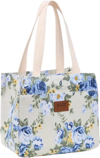 Nivard Koeltas - Koelbox - Koelelementen - Coolbox - Auto - Lunchtas - Strand - Blauwe bloemen