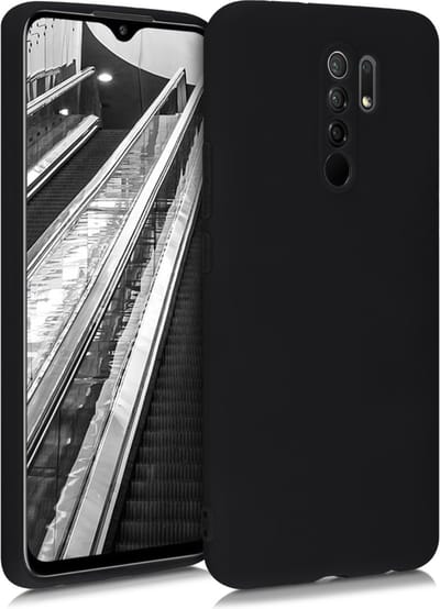kwmobile telefoonhoesje geschikt voor Xiaomi Redmi 9 - Hoesje voor smartphone - Precisie camera uitsnede - In mat zwart