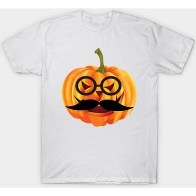 T-shirt Dames Hipster Halloween Pompoen Harajuku Print Kawaii T-shirt Zomer Korte Mouw Dames T-shirt Top 4XL wit