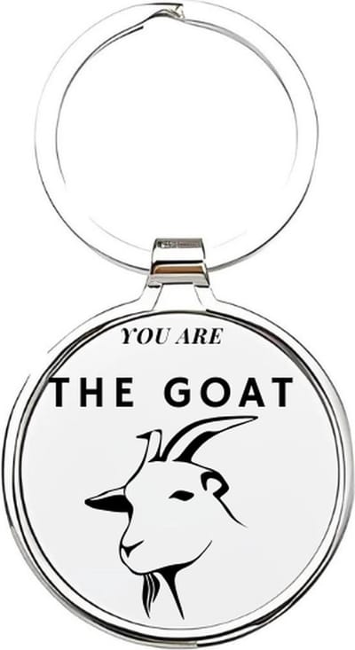 Akyol - Goat Sleutelhanger - geit - Dierenliefhebbers - De goat - Lammetje - Kinderboerderij - 4 x 7,5 CM
