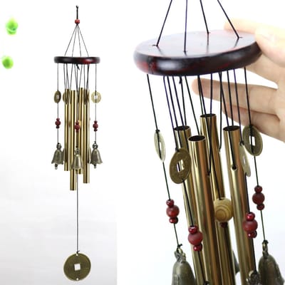 Metalen Houten Bel Windgong Wandhanger Huis Decoratieve Hangers voor Deur Balkon G 19A