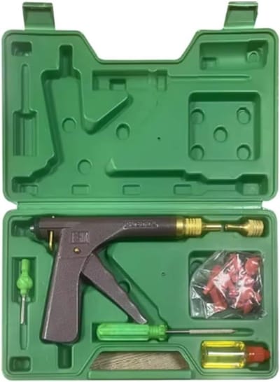 Reparatieset Banden - Lekke Band Herstel - Onderweg Repareren - Universeel Compatibel - 34x20x5 cm - Afgebeeld