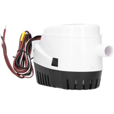 Pompe de Cale Submersible Automatique 12V 750GPH avec Interrupteur à Flotteur Intégré Accessoire Bateau Marin white