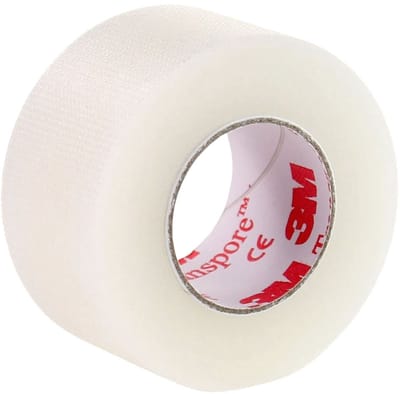 3M Transpore transparante plastic tape 2.5cmx9,1m - eenvoudig op maat scheurbare 'ademende' tape