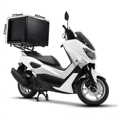 GGM Gastro Thermobox - Frontlader - 100 Liter - für Roller & Fahrräder Zwart