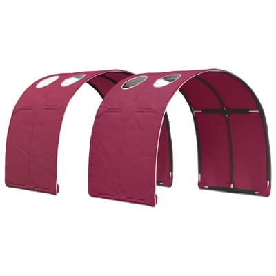 vidaXL - Bed - tunnel - 2 - st - Rood - Polyester