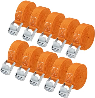 Ibenzoa® Oranje spanbanden set van 10 stuks voor veilig transport tot 250 kg