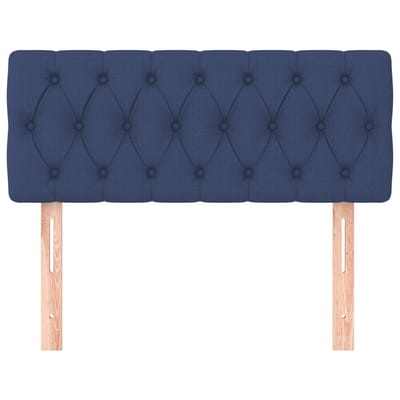 vidaXL - Hoofdbord - 90x7x78/88 - cm - stof - blauw