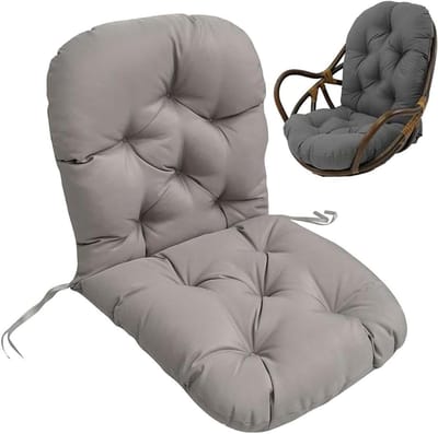 Zacht dik wasbaar kussen voor schommelstoel vervanging voor tuinstoel draaibare lounge stoel kussen outdoor patio kussen comfortabele tuin zitkussen