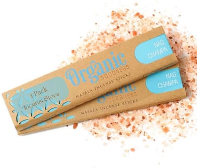 Dailygoods- Wierookstokjes Nag Champa - Handgemaakt - 100% Natuurlijk - Milieuvriendelijke Verpakking - 15 gram - Ideaal voor Meditatie - Wierook