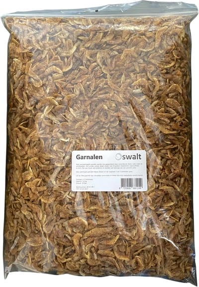 Oswalt Garnalen 3-5 cm - Gedroogd - 10 Liter - Schildpaddenvoer