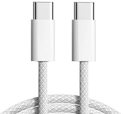 Viewr - Braided USB-C naar USB-C kabel - 2 Meter - Oplader Kabel - Snel Lader - Gevlochten Kabel - 60W geschikt voor Apple iPhone 15 Series & 16 Series & 17 Series