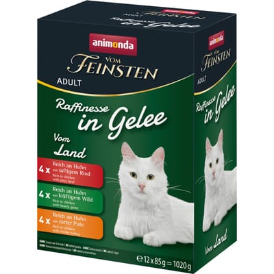 animonda von Feinsten Adult Raffinesse in gelei 24 x 85 g - Mixpakket Lokale varianten (3 soorten)