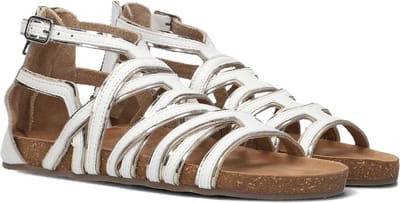 Ton & Ton Meisjes Sandalen - Valentina - Wit - Leatherlook - - Maat 30