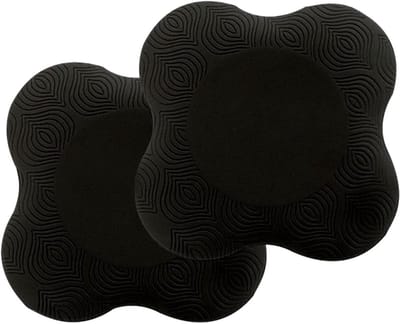 Yoga Kniebeschermers - Elleboogsteunen - Comfortabel Trainen - Ergonomisch Ontwerp - 20x20x2 cm - Zwart