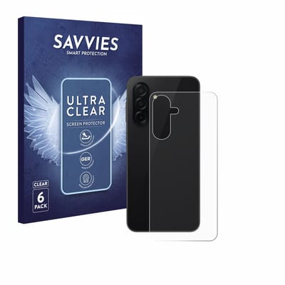 Savvies - Screenprotector voor Samsung Galaxy A26 5G (Achterkant) - Folie Beschermfolie transparant 6 Stuks