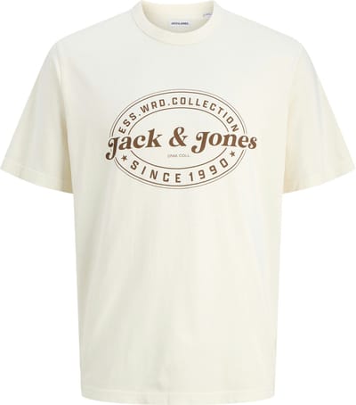 JACK&JONES - JJEDOVER PRINT TEE SS CREW NECK SN - Heren - T-shirts