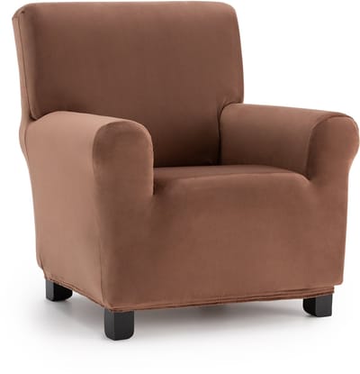 Belmarti Bellagio velvet stretch fauteuilhoes 70-110 cm - Bruin