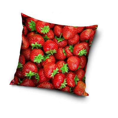 Kussenhoes Kussensloop Aardbeien Fruit 40x40 cm