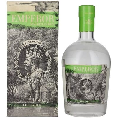 Keizer Rum Emperor Mauritian Rum LILY WHITE 42% Vol. 0,7l in geschenkverpakking