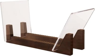 Platen Organizer - Vinyl Houder - Muziek Opslag - Stapel tot 50 - 35 cm Lengte - Natuurlijk