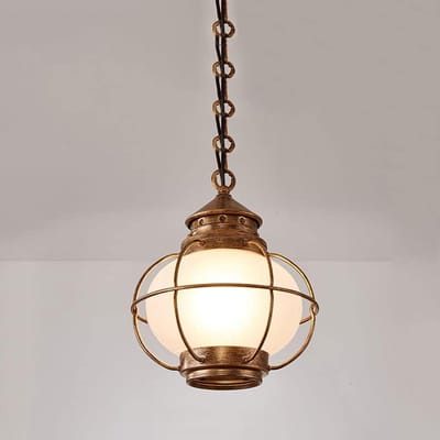 Buitenverlichting Lantaarn - Hanglamp Kroonluchter - Buiten Verlichten - Roestbestendig Gegoten Aluminium - 36 cm Hoog - Brons