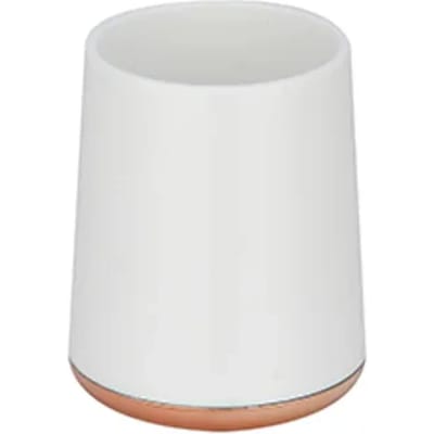 MSV LENA Tandenborstelhouder Wit – Tumbler Badkamer voor Tandenborstel en Tandpasta – Vochtbestendig – 8,3 x 11 cm