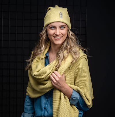Sjaal Buffalo - Licht oud geel