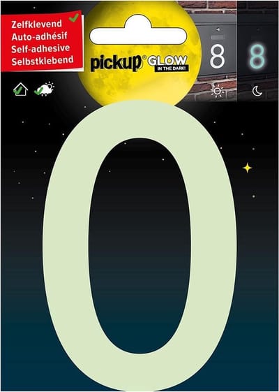 Pickup Glow in the dark Huisnummer 0 - 10 cm