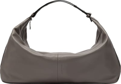 LIEBESKIND BERLIN Leren Schoudertas Paris Biker Hobo Bag Wood Taupe