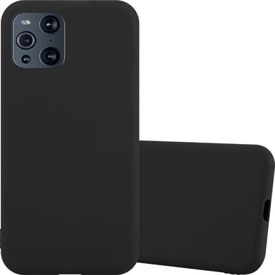 Cadorabo Hoesje geschikt voor Oppo FIND X3 PRO in CANDY ZWART - Beschermhoes gemaakt van flexibel TPU silicone Case Cover