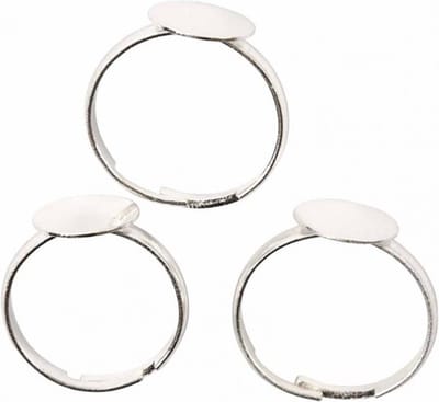 Ring Voor De Vinger Verzilverd 3 Stuks