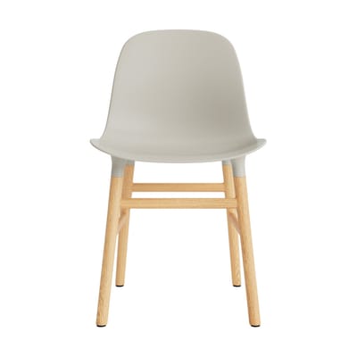 Normann Copenhagen Form stoel met houten frame - NormannCopenhagenFormLightGrey - eiken