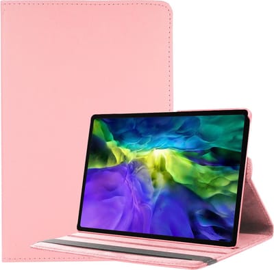 Hoesje - Geschikt voor Samsung Galaxy Tab A8 - 360 Graden Hoes - Draaibare Hard Cover Case - Tablethoes Draaibaar - Lichtroze