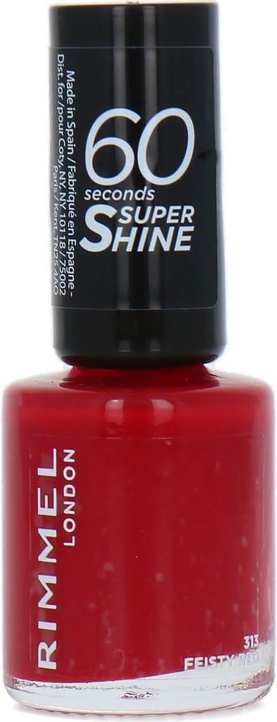 Rimmel 60 Seconds Super Shine Nagellak - 313 Feisty Red
