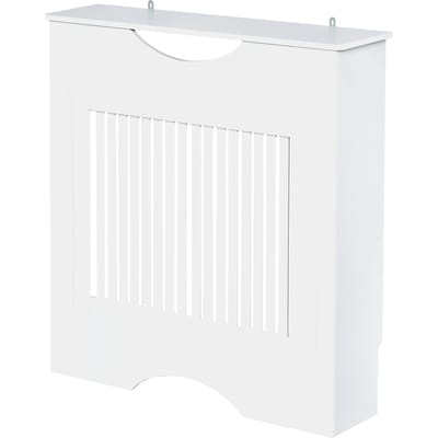 Homcom Radiatorhoes 78X19X82 cm Mdf met moderne anti-tipplank voor woonkamer