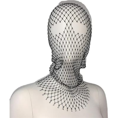 Sexy Glanzend Gaas Visnet Maskerade Strass Gezichtssieraad Masker Vrouwen Sluier Cosplay Hoes Nachtclub Accessoires gray