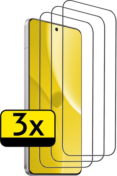 Screenprotector - Geschikt voor Xiaomi 15 Ultra - 3 Stuks - Full Cover - Beschermglas - Gehard Glas - Tempered Glass - Screen Protector