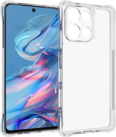 Coverup Hoesje - Geschikt voor Motorola Moto G75 Hoesje - Coverup TPU Back Cover met AirBag Corners - Transparant