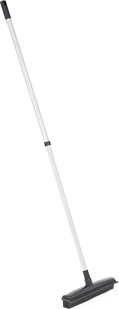 5Five Bezem - rubber - 2 in 1 - met trekker - telescopisch - 31 cm - gladde vloeren