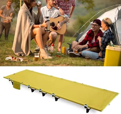 Kampeerbed Volwassenen - Opvouwbaar - Buiten slapen - Stabiele staalconstructie - 300 lbs draagkracht - Kleur 4