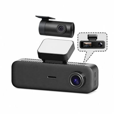 Novari - Dashcam 4K - Dashcam - Dashcam voor auto - Dashcam draadloos - Driekanaals opname in 4K+1080p+1080p - Spraakbesturing