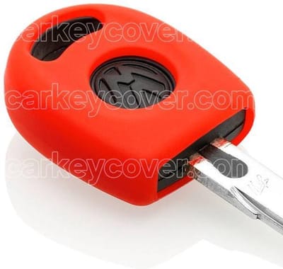 Autosleutel Hoesje geschikt voor Volkswagen / VW - SleutelCover - Silicone Autosleutel Cover - Sleutelhoesje Rood