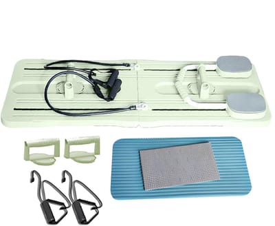 Pilates Trainingsapparaat - Buikspiertrainer Plank - Full Body Workout - Robuuste Materialen - 106 x 40.7 cm - Groen