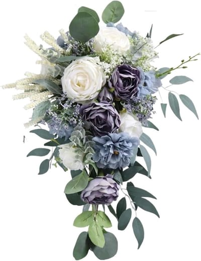 Bruidsboeket - Bruiloft Decoratie - Bruiloft Ceremonie - Met Waterdruppels - One Size - Roze